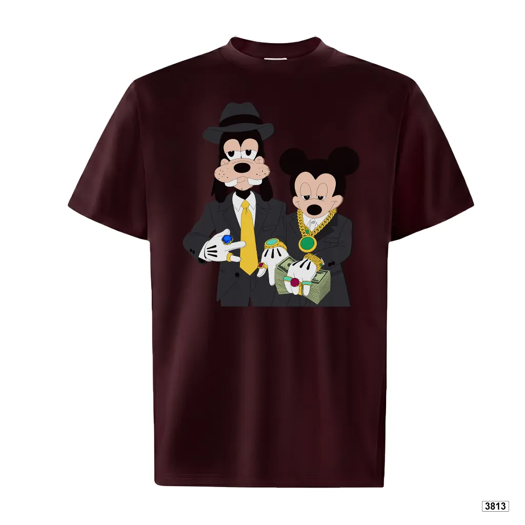 Áo thun form ôm dáng ngắn ATD3813 TeePrint tay ngắn vải cotton thoáng mát cổ tròn in mix_thumbnail_14