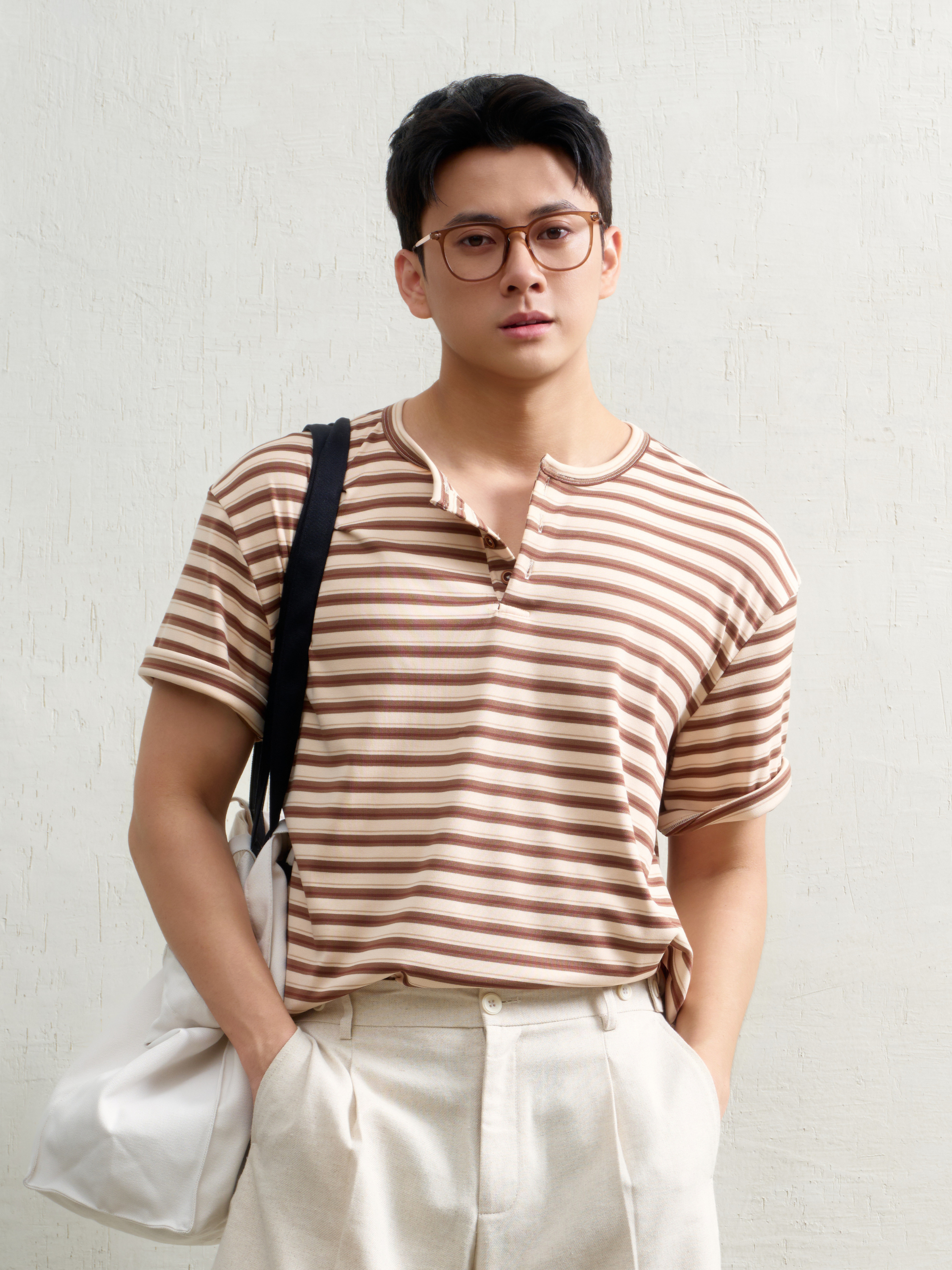 Áo Thun Henley Dario Vải Jersey Knit Form Straight_thumbnail_6