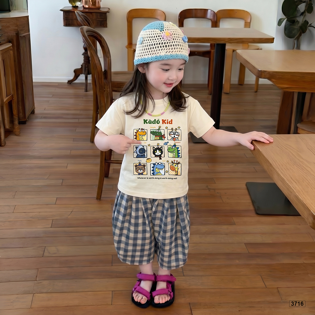 Áo thun bé gái form rộng mùa hè đáng yêu Kado 3716_thumbnail_2