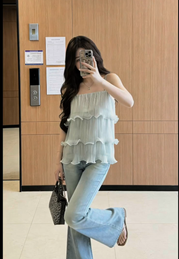 Lucas - Áo sơ mi 2 dây vải nhăn bèo tầng AS OFFICIAL_thumbnail_3