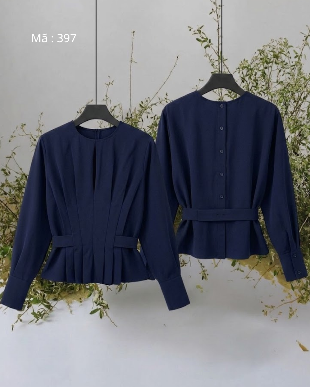 Áo Chiết Ly Eo Cổ Tròn_thumbnail_6