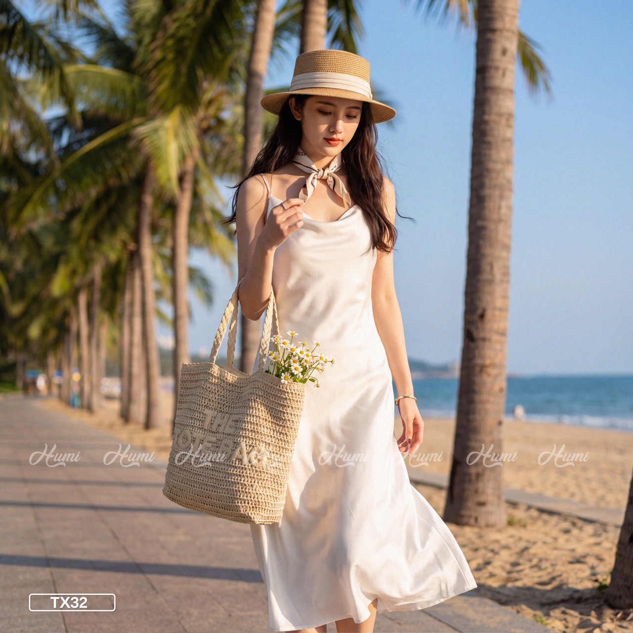 TÚI TOTE CÓI ĐAN THÊU CHỮ (TX32-04 BE)_thumbnail_6