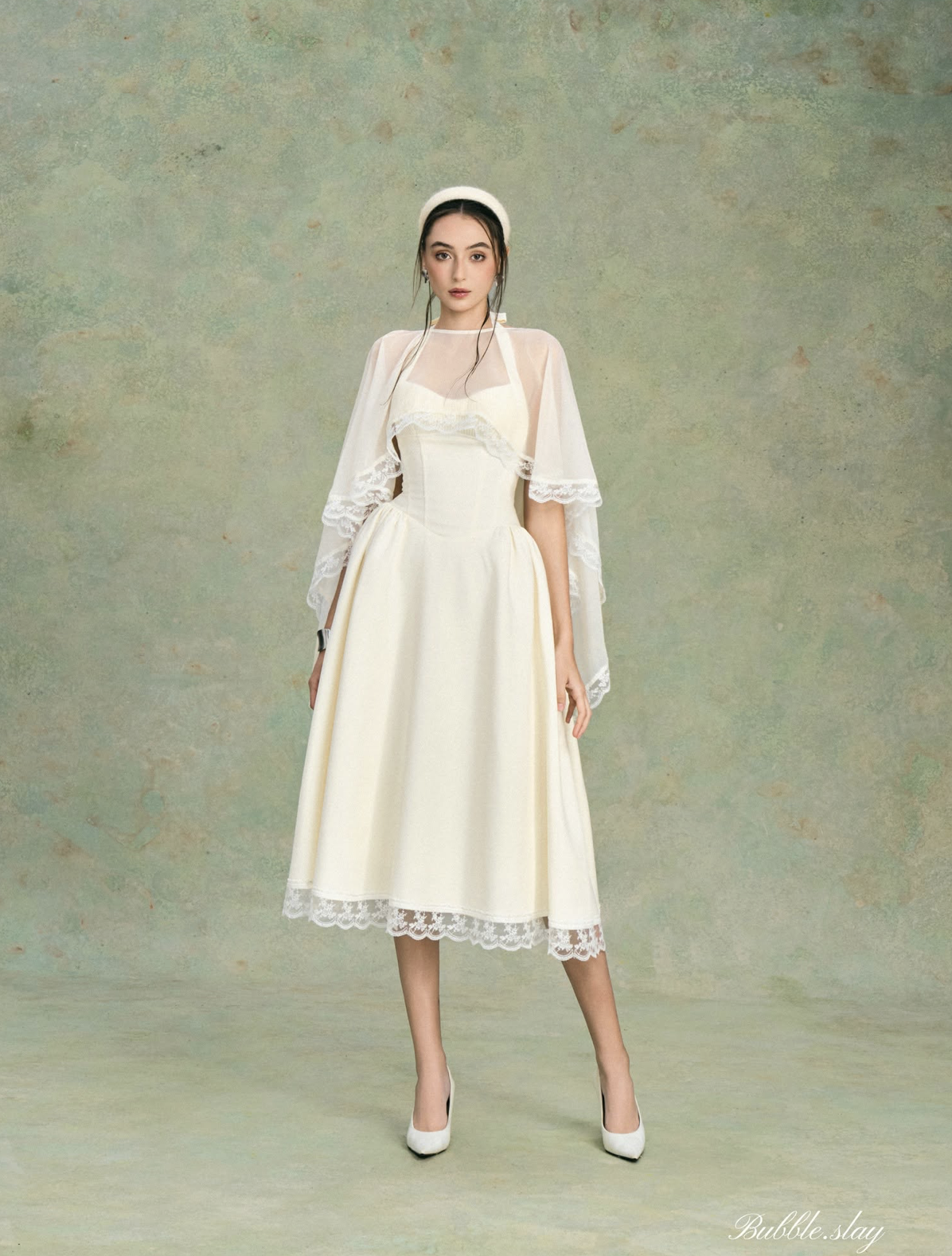 BUBBLE - JASMIN CREAMY DRESS SET