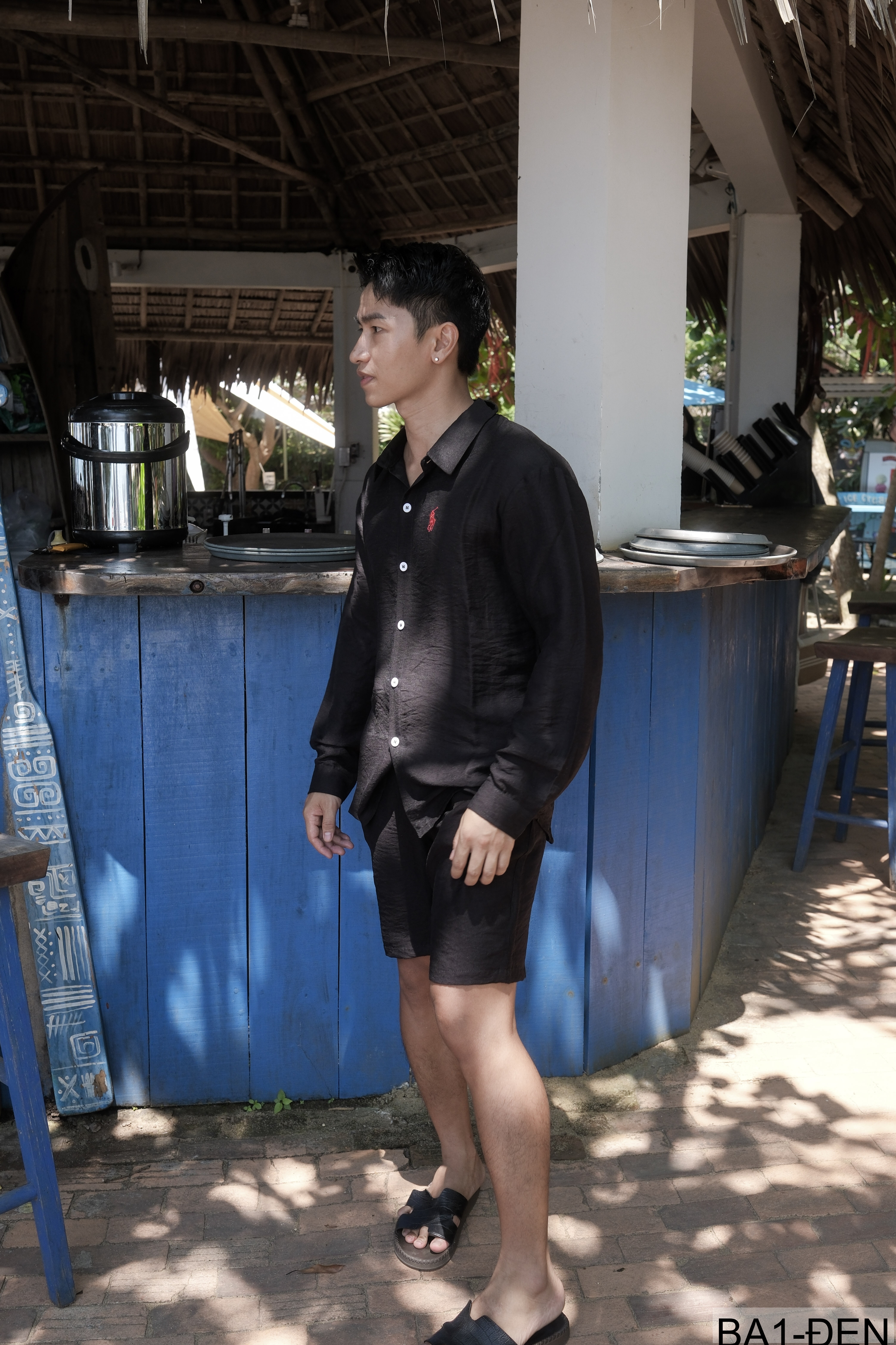 BA1 - Áo sơ mi nam dài tay mùa hè form rộng, chất polyester thoáng mát, phong cách thanh lịch năng động_thumbnail_3