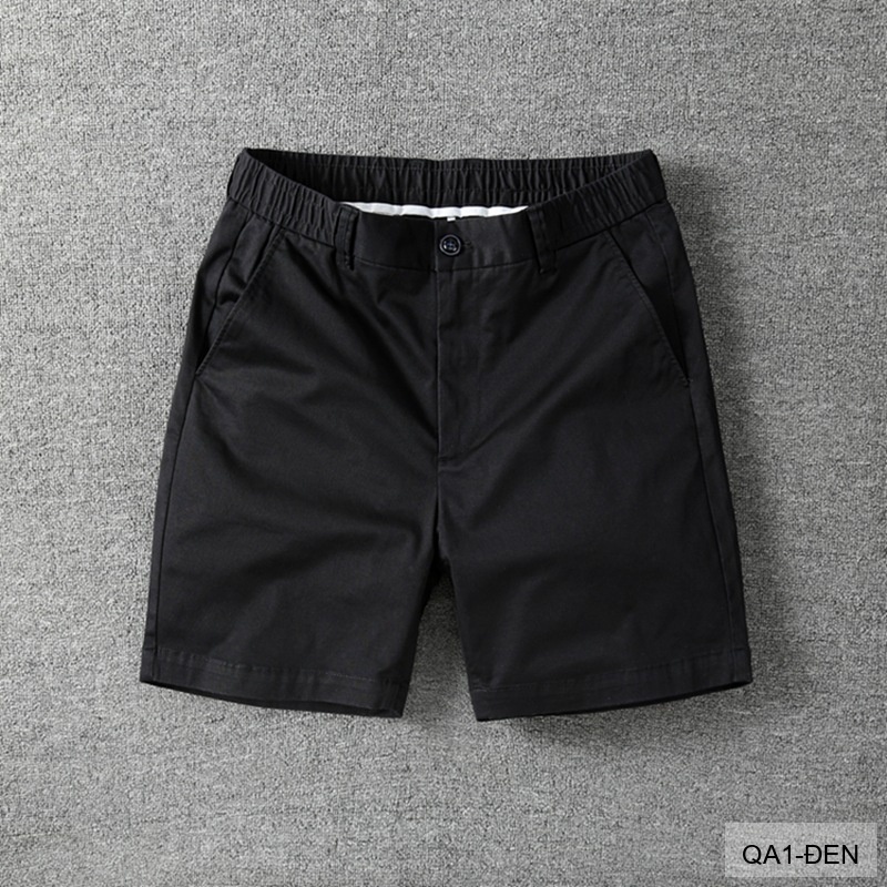 QA1 - Quần short nam ống rộng co giãn, chất cotton thoáng mát, phong cách Nhật Bản mùa hè_thumbnail_28