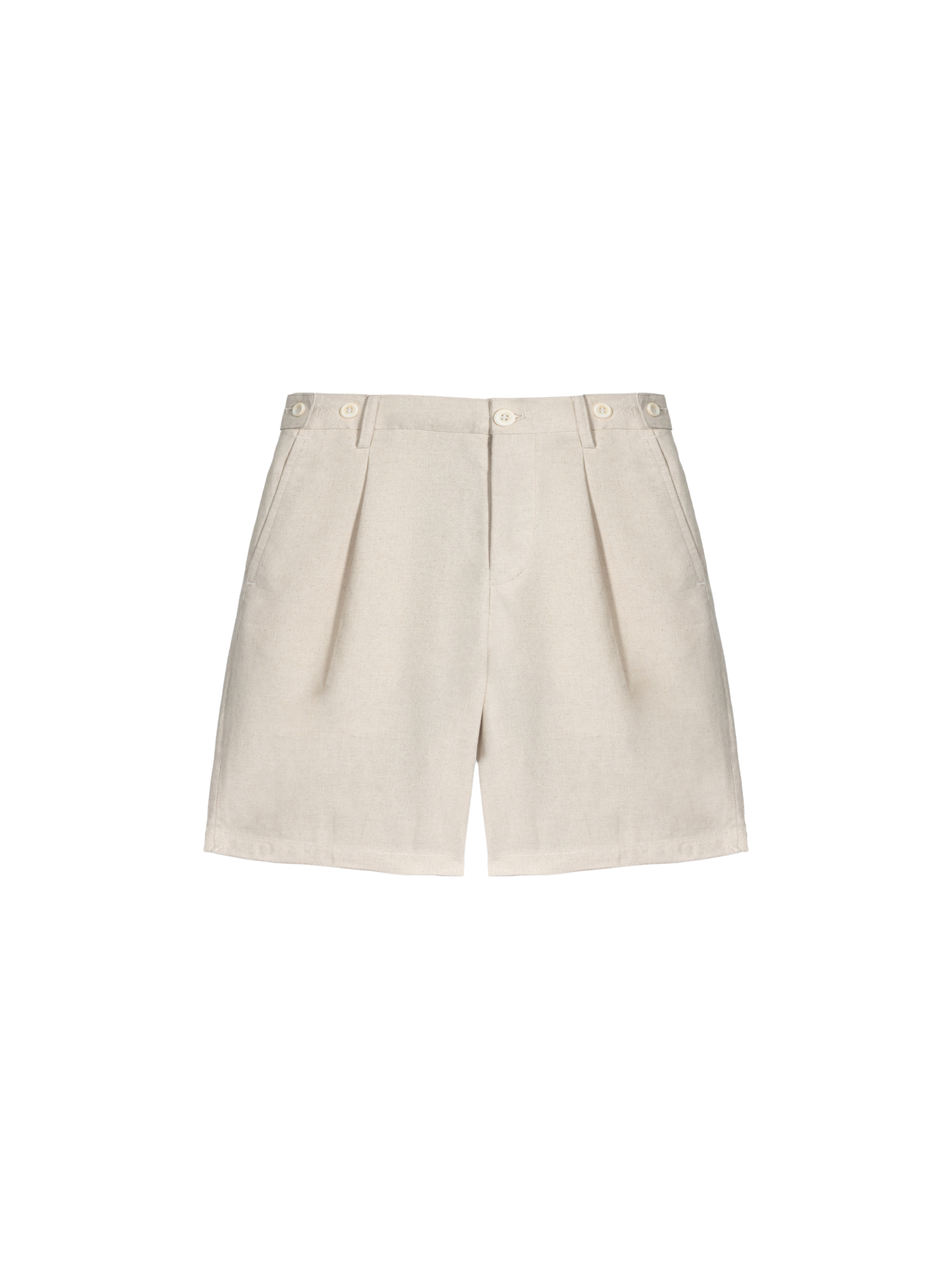 Quần Short Cạp Hybrid Rico Vải Linen Form Ngang Gối