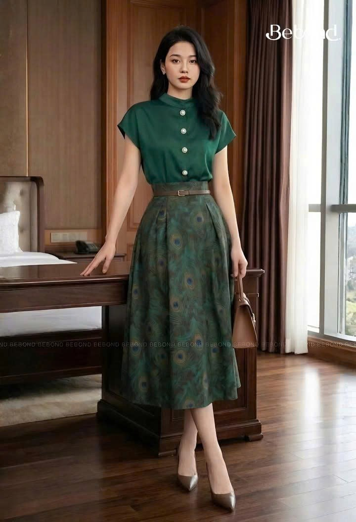 Đai nâu cafe bản nhỏ chữ nhật