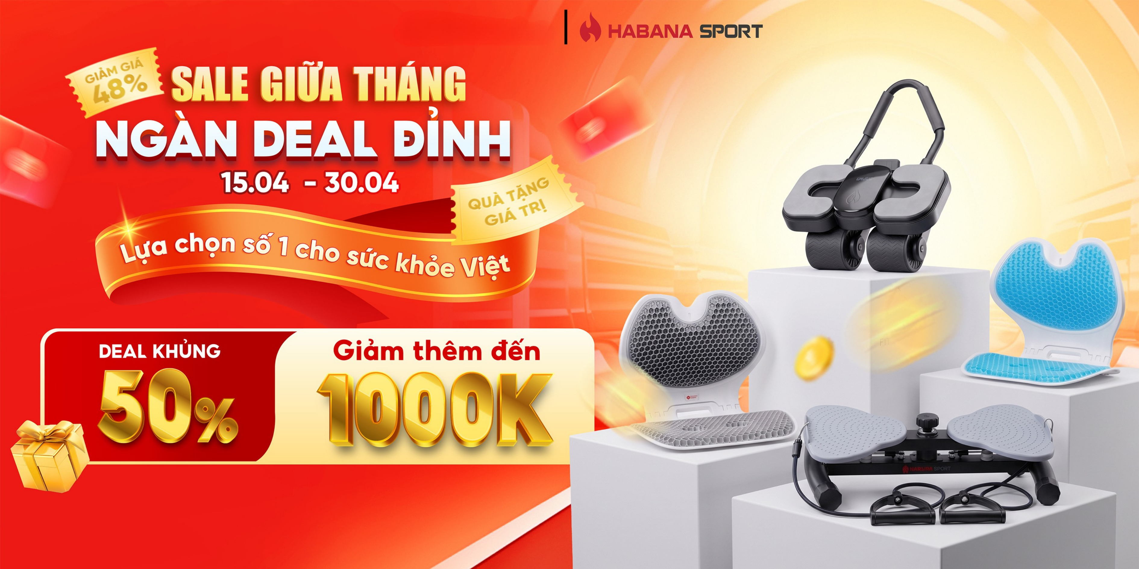 Banner Khuyến mãi Lễ Quốc khánh Việt Nam Ấn tượng Hiện đại Đỏ (2)