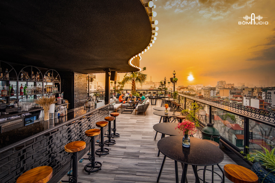 Giải pháp âm thanh toàn diện cho SOL SKY BAR cực chill ngay giữa lòng Hà Nội
