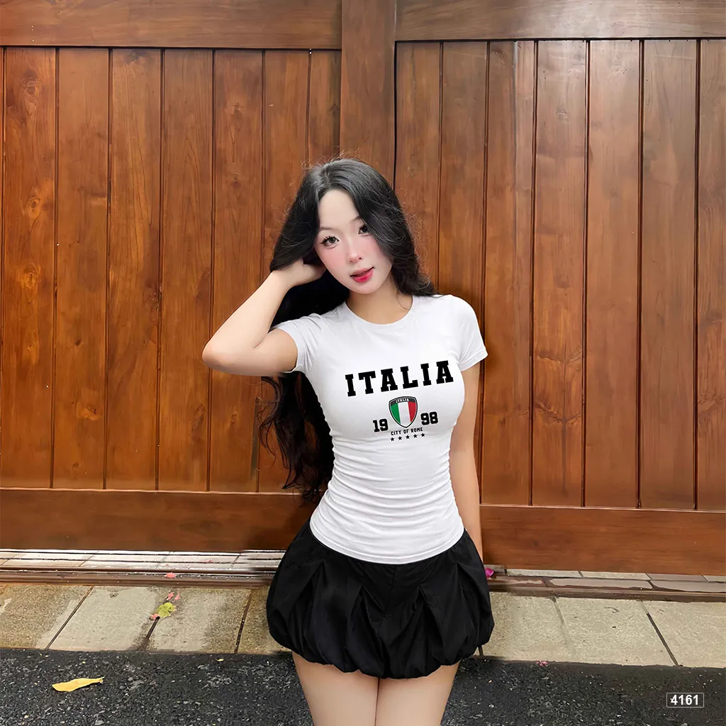 Áo thun form ôm body tôn dáng Italia street style Beezy 4161_thumbnail_5