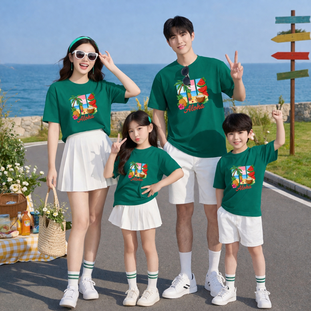 Áo phông gia đình 3,4,5 người du lịch biển Aloha - Loza GĐ3595_thumbnail_3