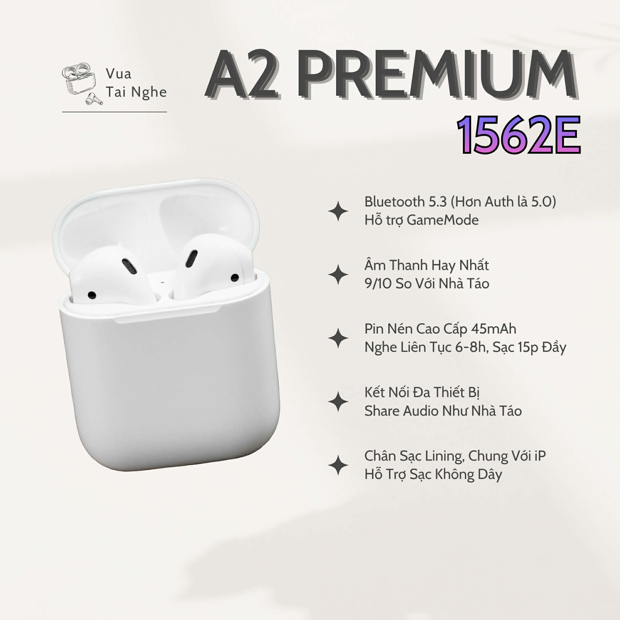 Tai nghe Bluetooth AP 2 1562E PLUS Hổ Vằn