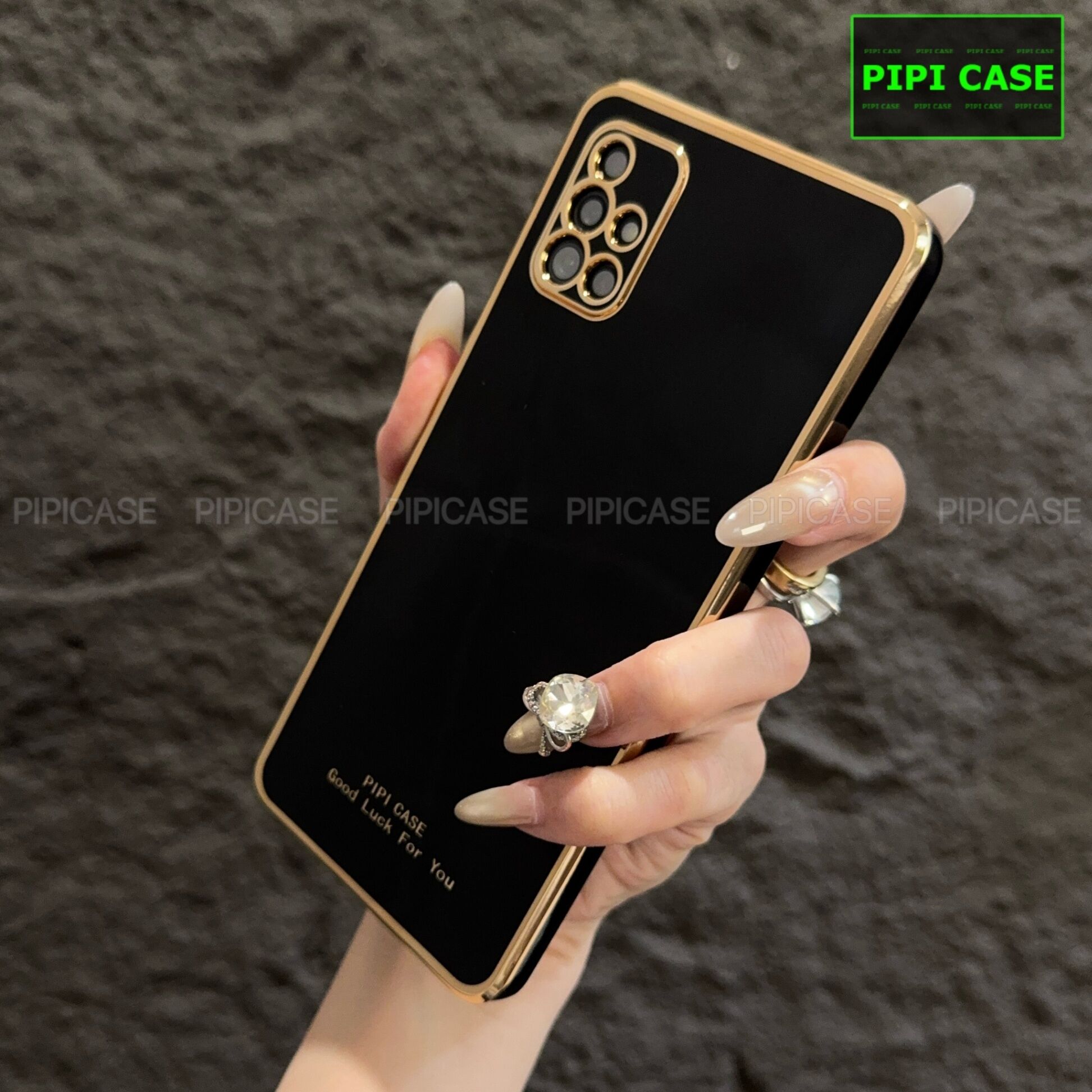 Ốp Lưng Samsung A51 - Royal - Đen
