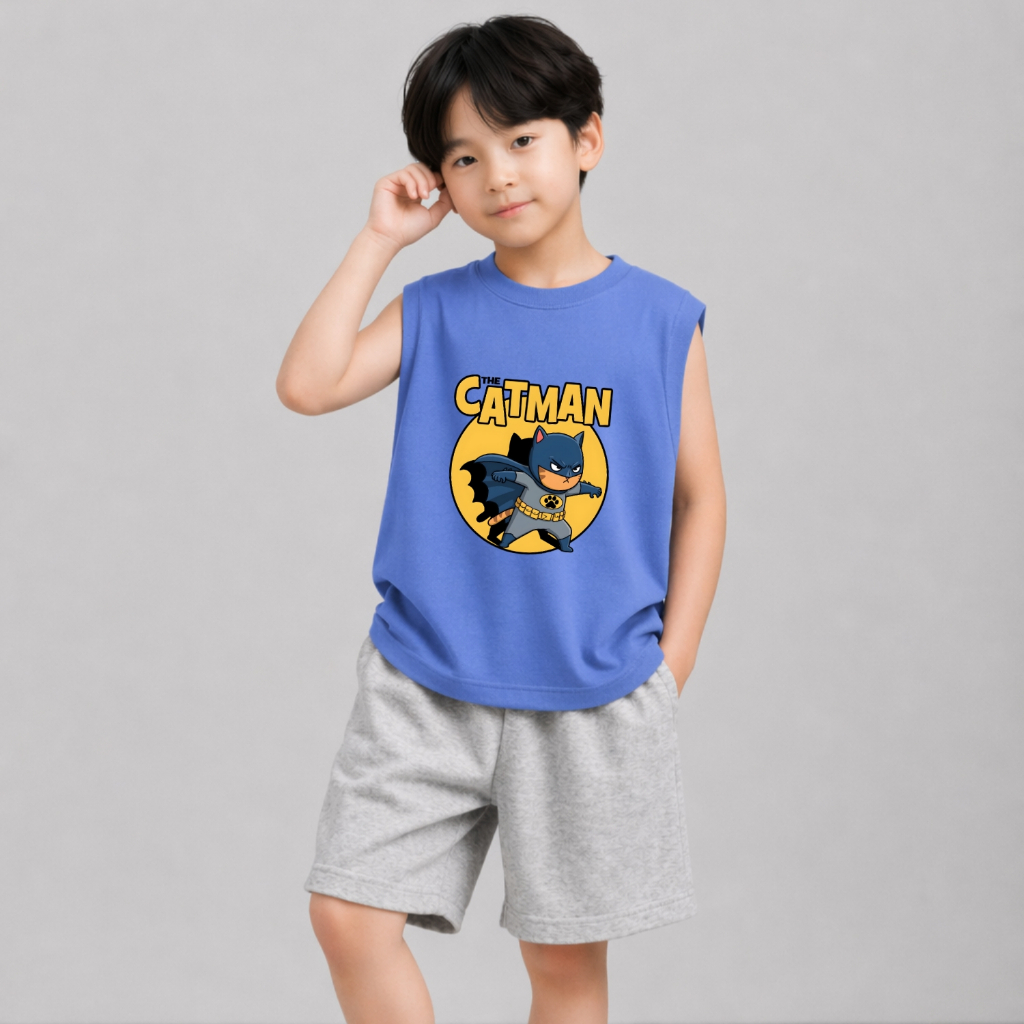 Set bộ ba lỗ bé trai hình CATMAN - Quần áo bé trai Loza Kids BL658_thumbnail_6