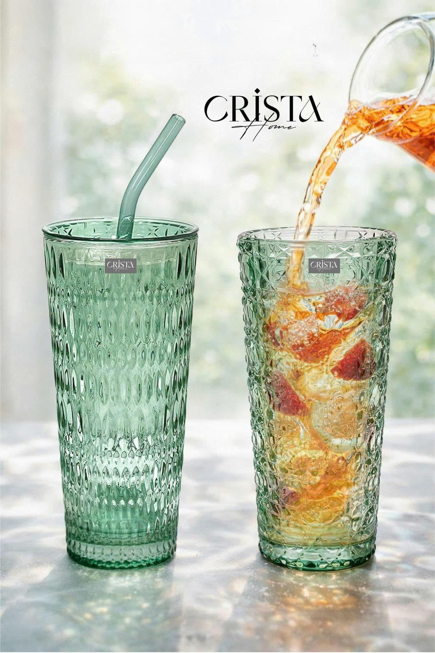 Bộ 2 cốc thủy tinh cao kèm ống hút 500 ml CRISTA HOME, 60243_thumbnail_7
