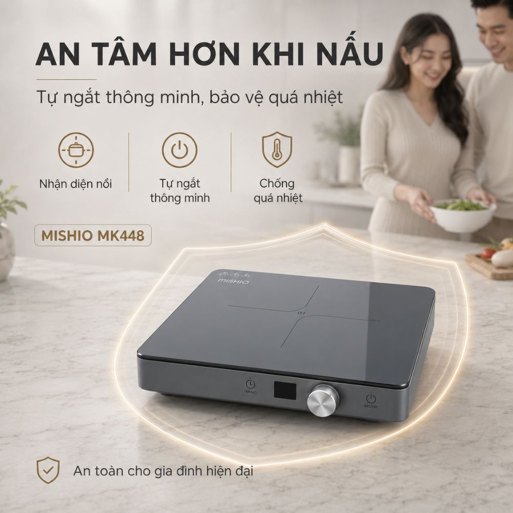 Bếp Từ Đơn Mishio MK448 Công Suất 2000W - Mặt Kính Kanger Hạng A_thumbnail_10