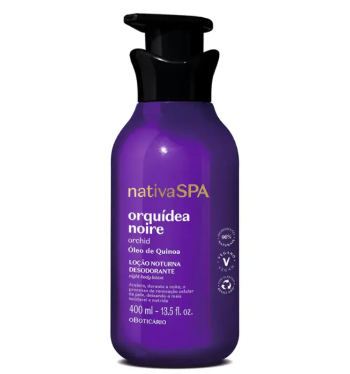 NATIVA SPA LOCIÓN HIDRATANTE CORPORAL ORQUIDEA NEGRA, 400ml