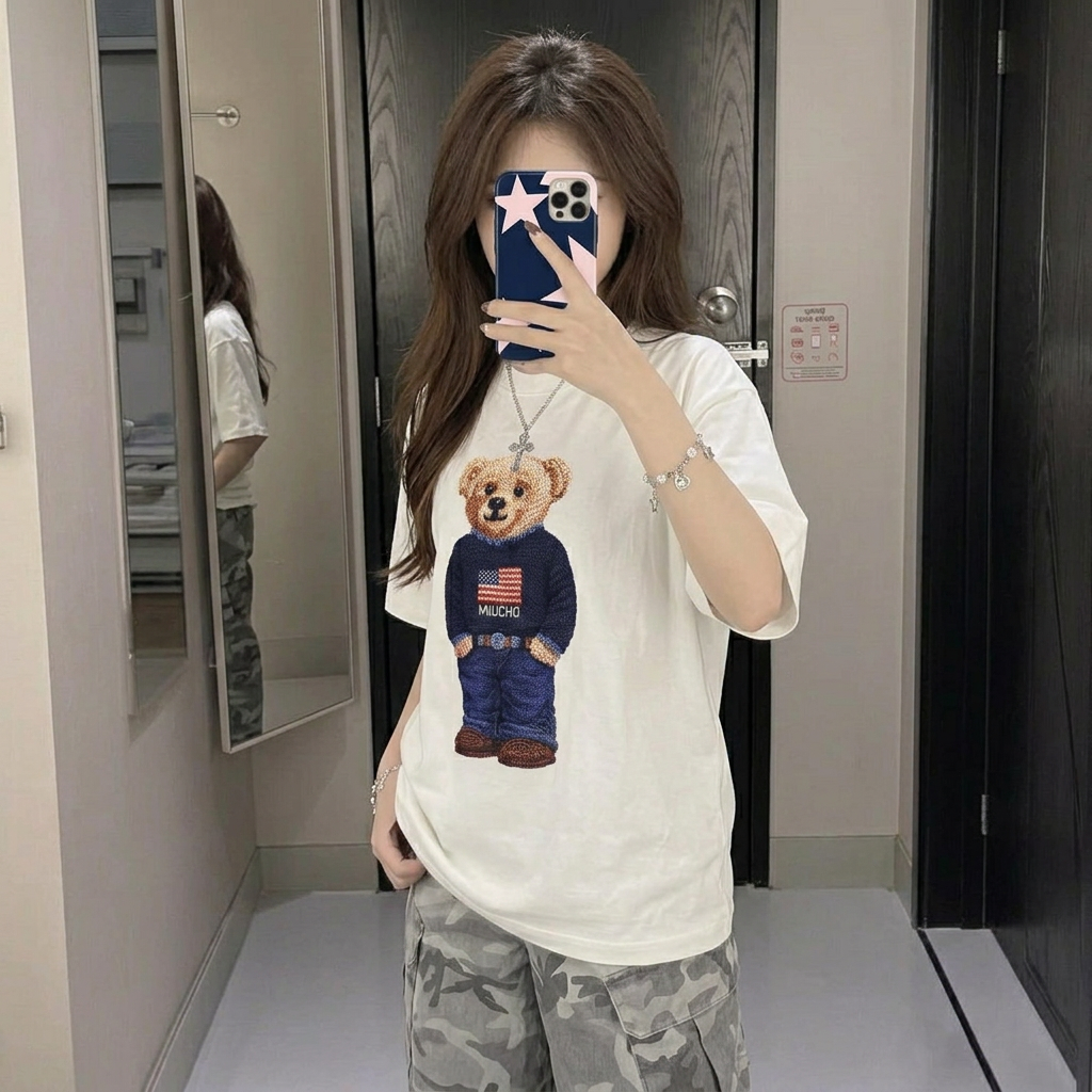 Áo thun boxy nam nữ Teddy đứng form Miucho 3460_thumbnail_3