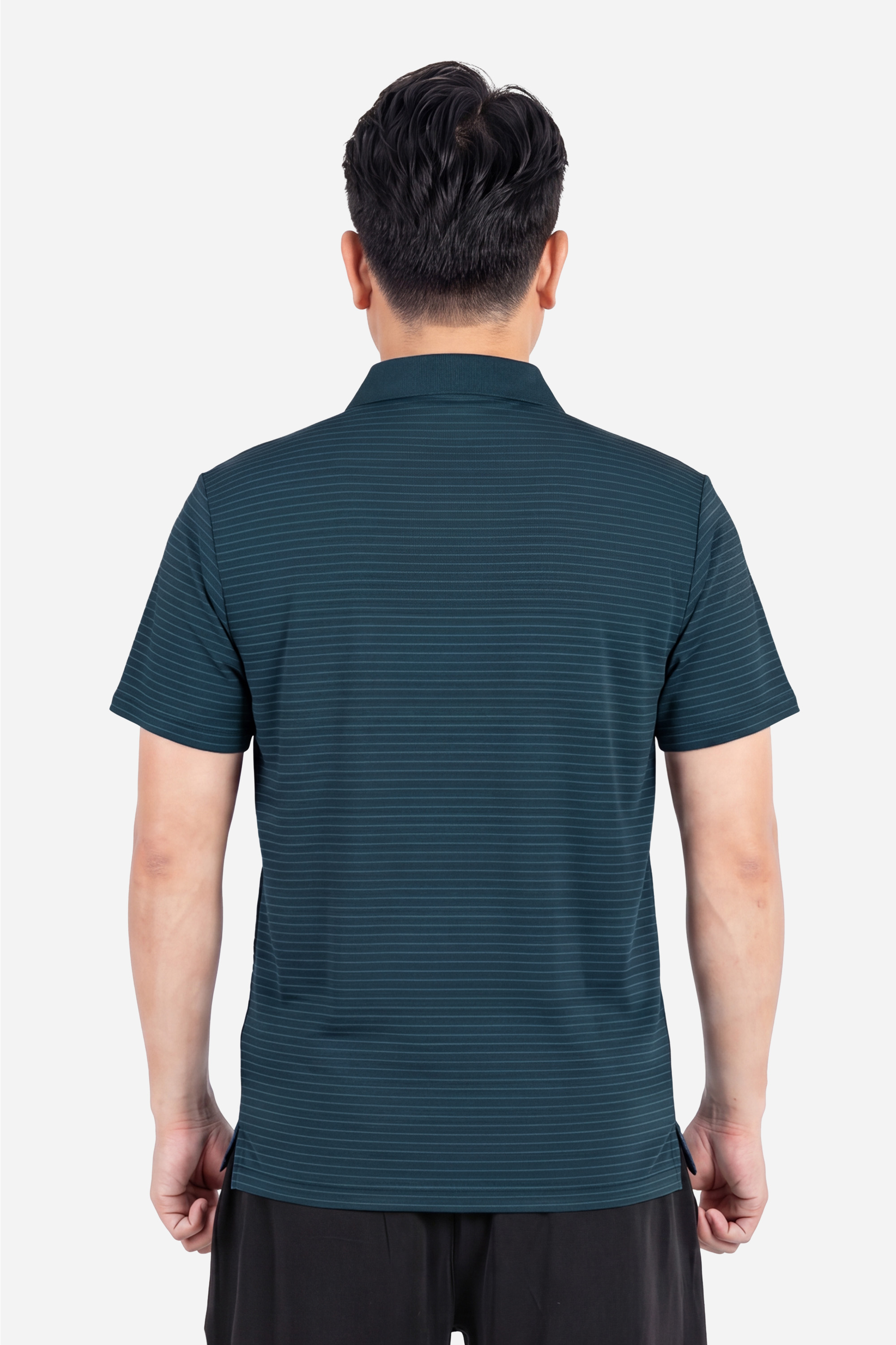 Áo Polo Cotton Túi Ngực Nam Trung Niên Phom Suông Xẻ Tà Màu Đen_thumbnail_58