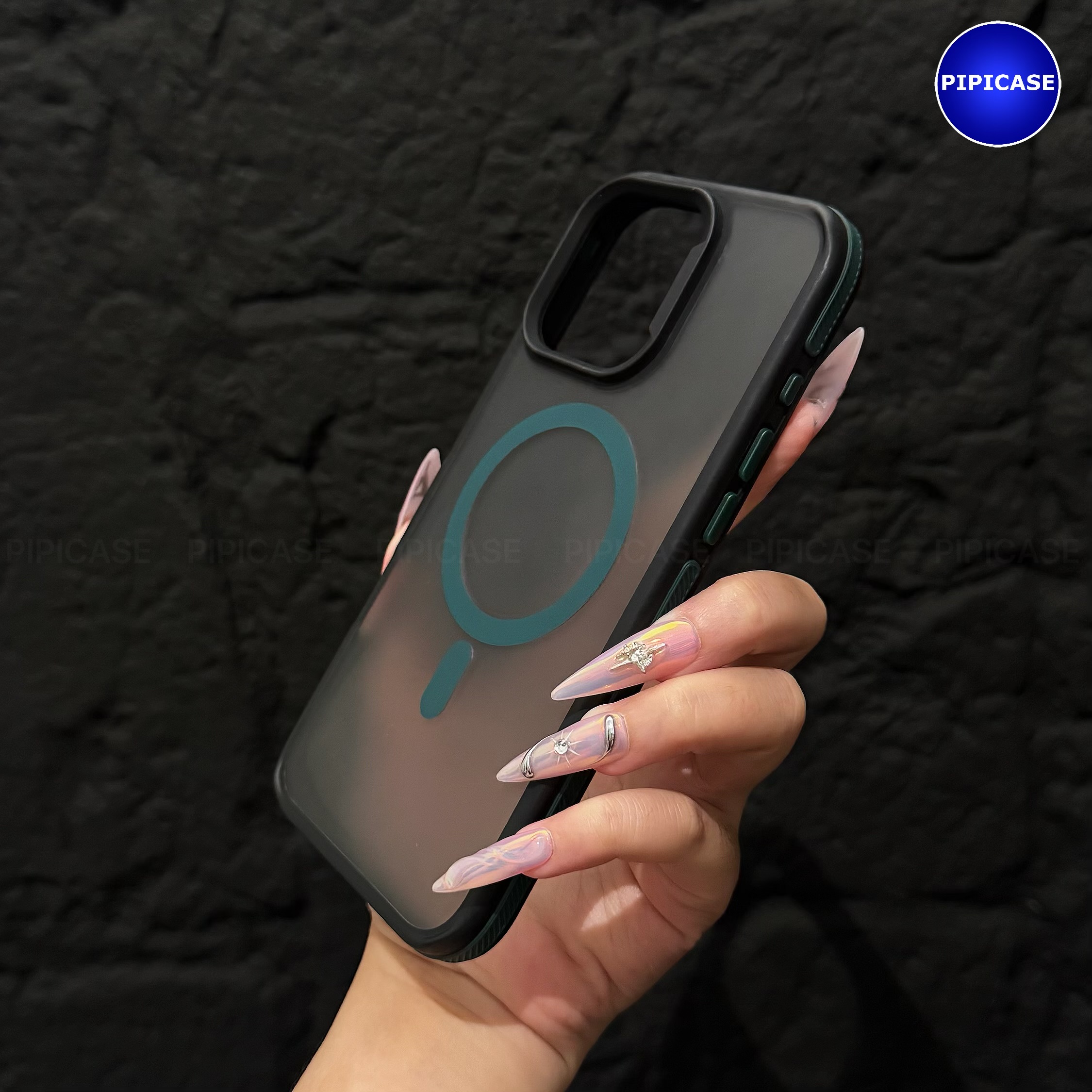 Ốp Lưng iPhone 15 Pro Max - Map - Xanh Rêu_thumbnail_4