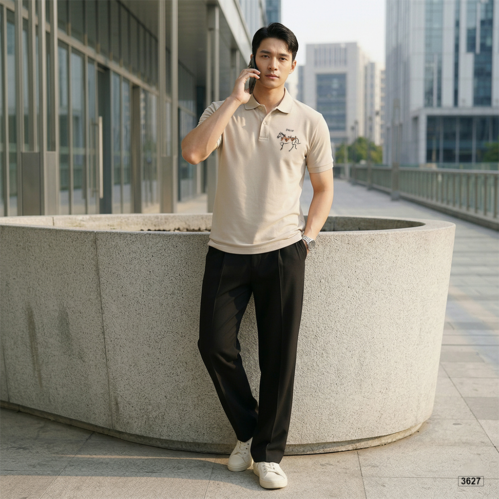 Áo polo chất poly dày dặn đứng form in họa tiết Polux 3627_thumbnail_5