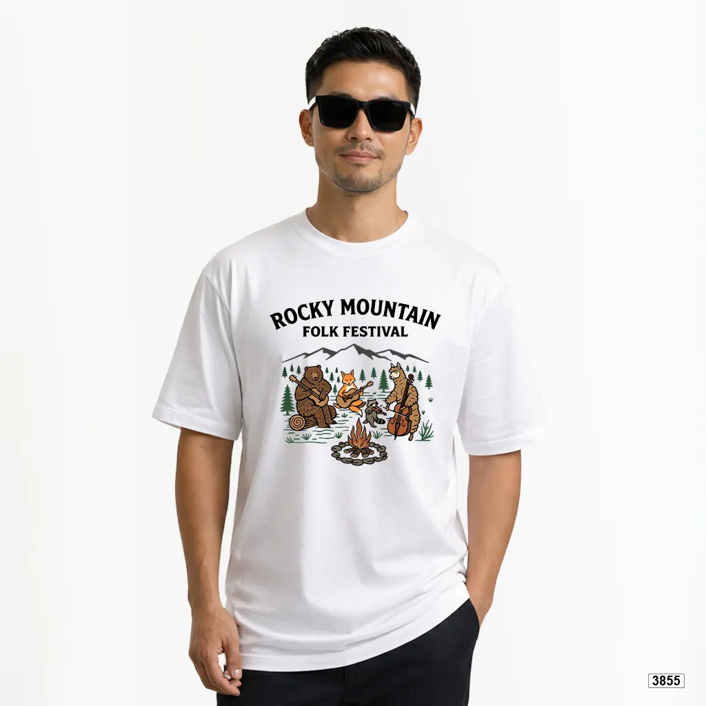 Áo thun nam form rộng streetwear Folk Festival TeePrint 3855_thumbnail_3