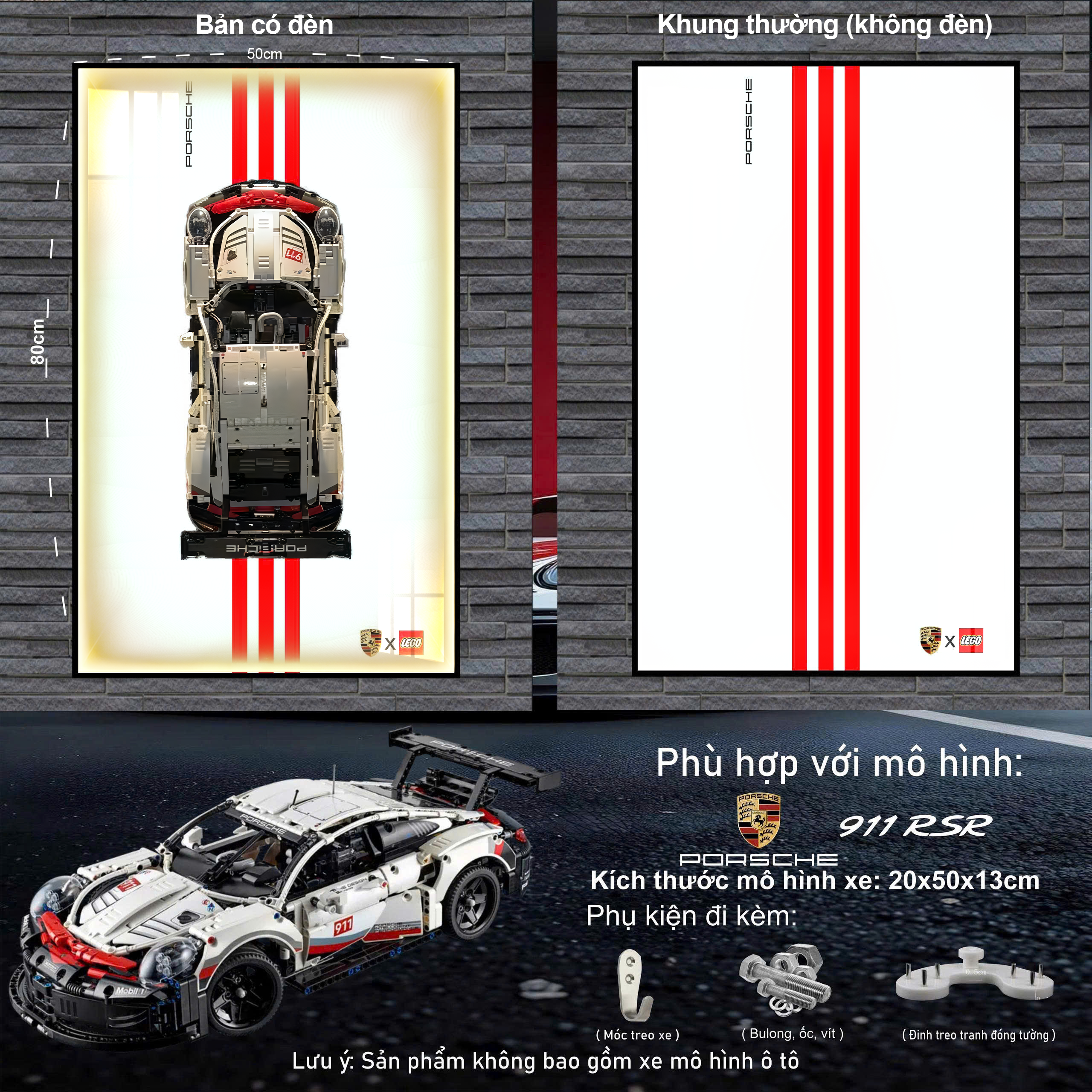 Khung Trưng Bày LEGO 911 RSR