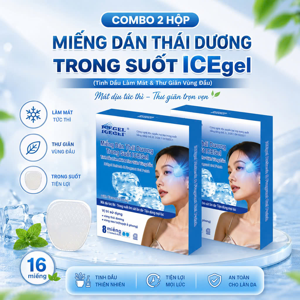 Combo 2 hộp Miếng Dán Thái Dương ICEgel