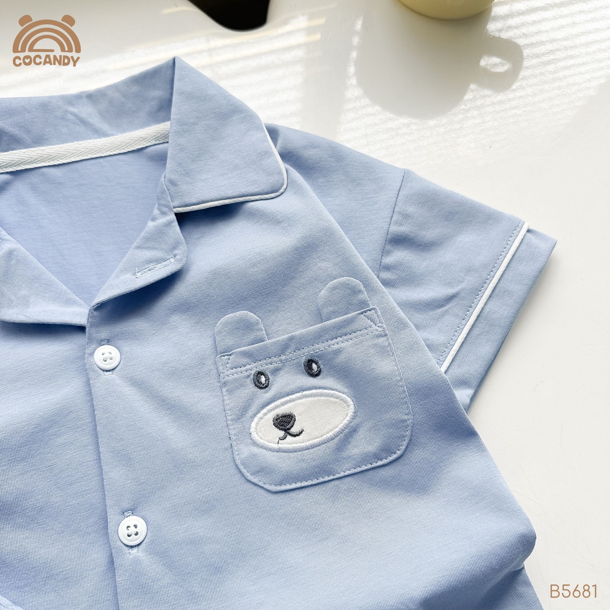 Bộ cộc pijama XANH DƯƠNG túi cún_thumbnail_3