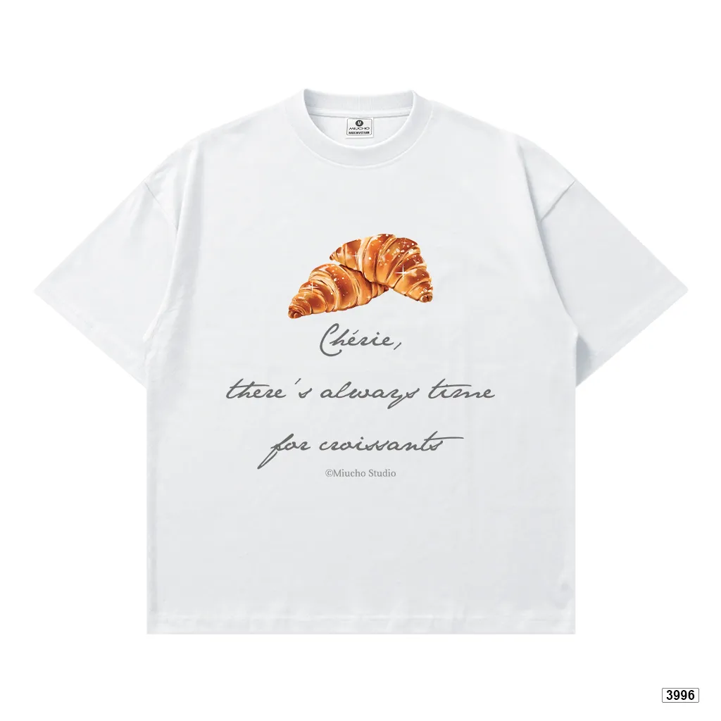 Áo thun boxy nữ in graphic Croissant đáng yêu Miucho 3996_thumbnail_9
