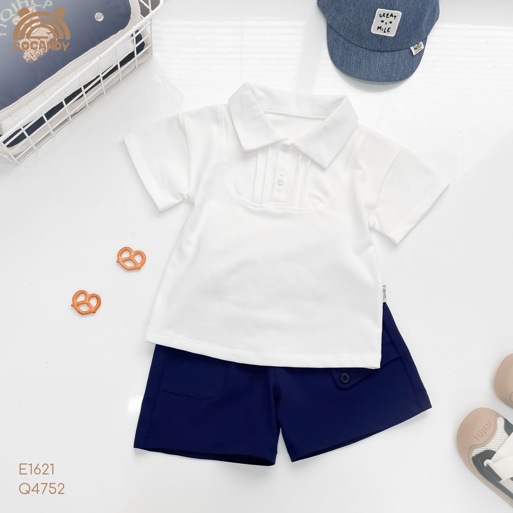 Áo cộc polo TRẮNG nẹp ly ngực_thumbnail_1