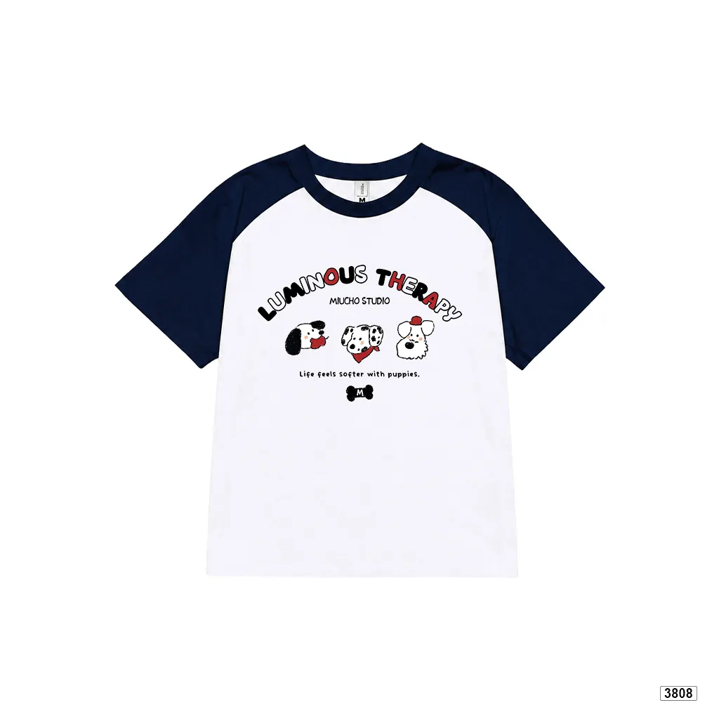 Áo thun babytee raglan hình cún cute phong cách Hàn Quốc đáng yêu Miucho 3808_thumbnail_9