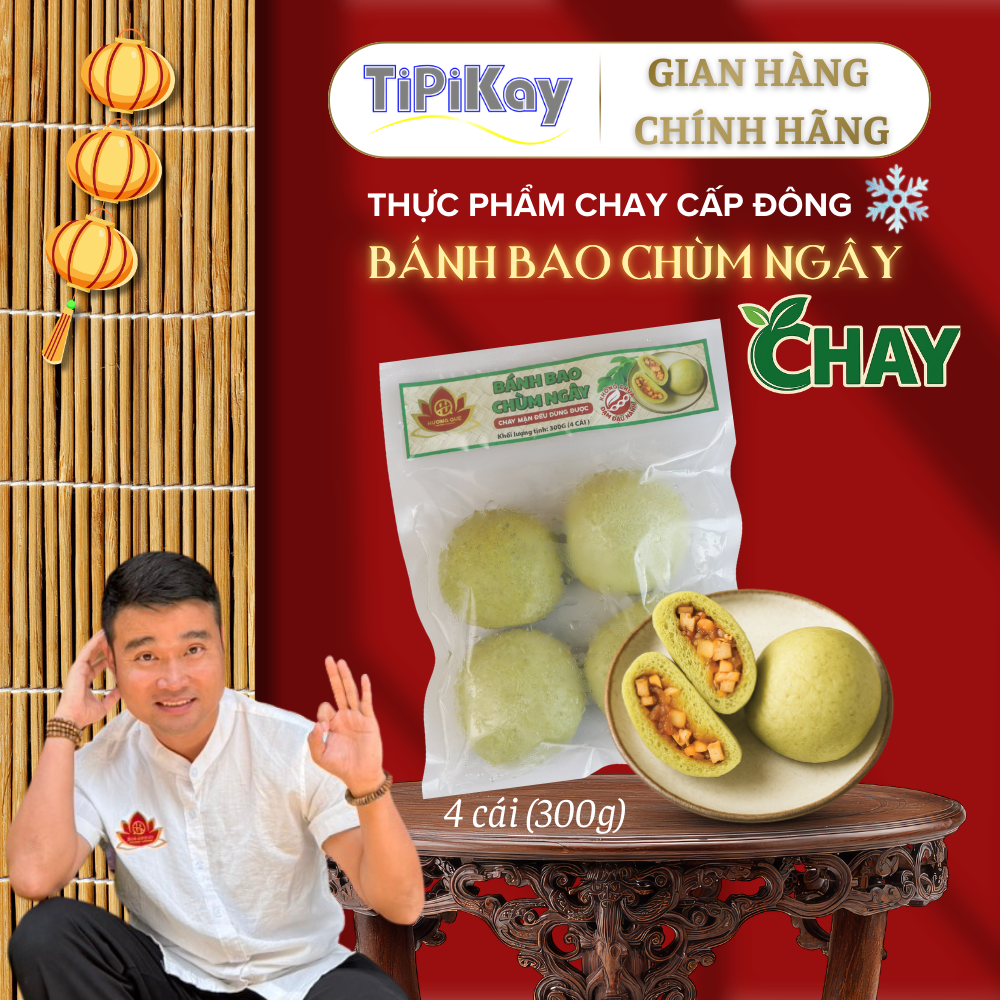 [Đông Lạnh] Bánh Bao Chùm Ngây (75g x 4 cái) DL300GBBXX