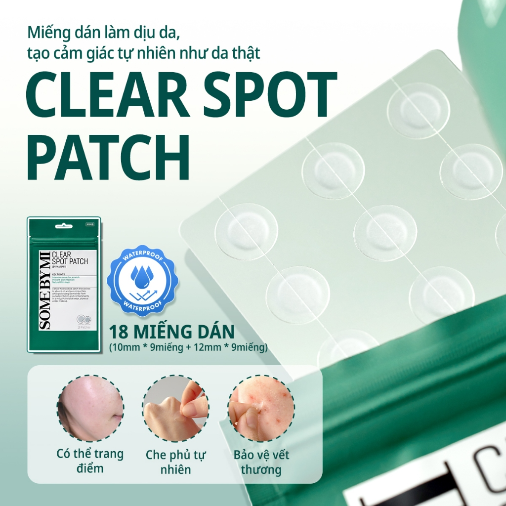 [SOME BY MI] Miếng dán mụn Some By Mi Clear Spot Patch 18 miếng