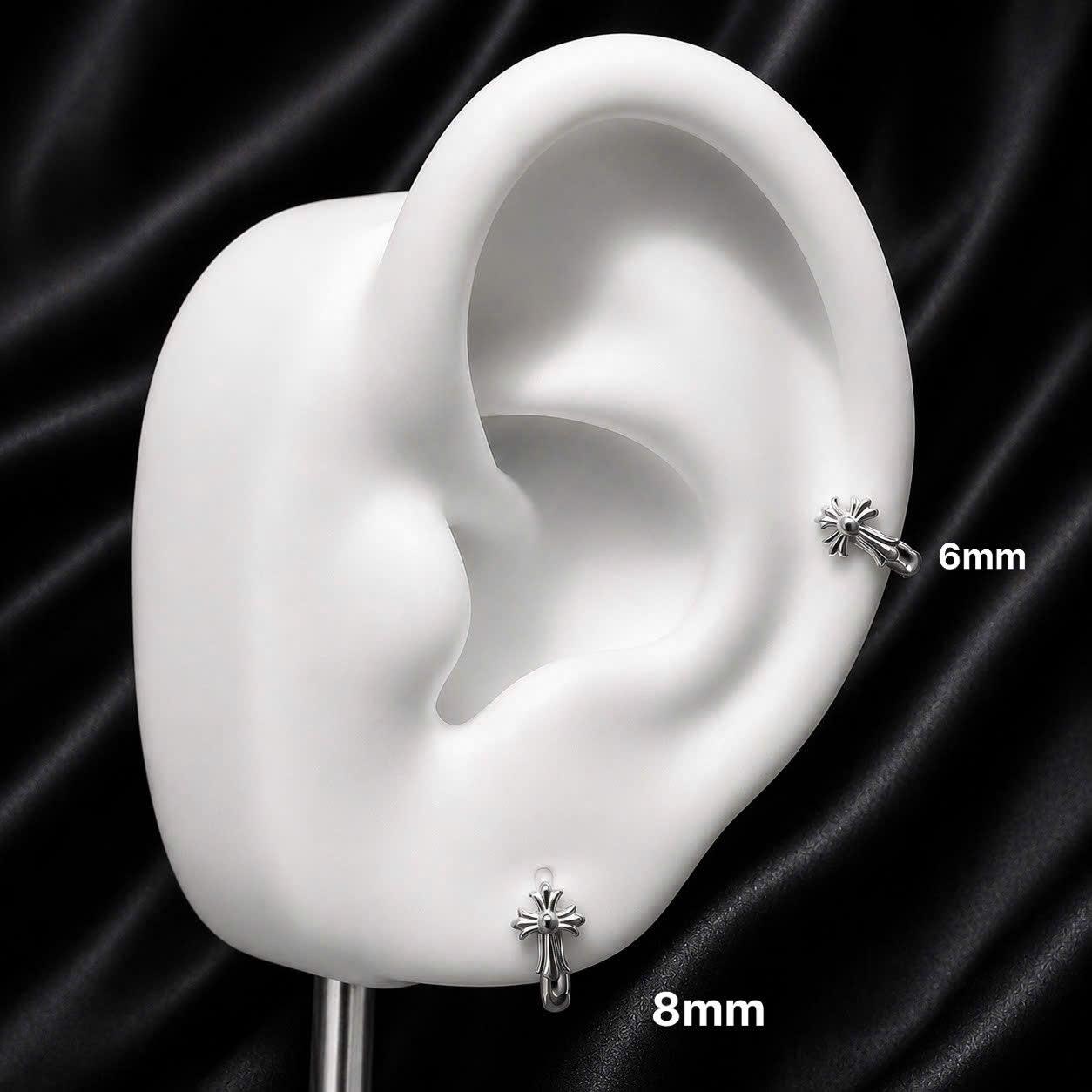 Khuyên vòng bạc xi kim Chrome Hearts 6mm_thumbnail_3