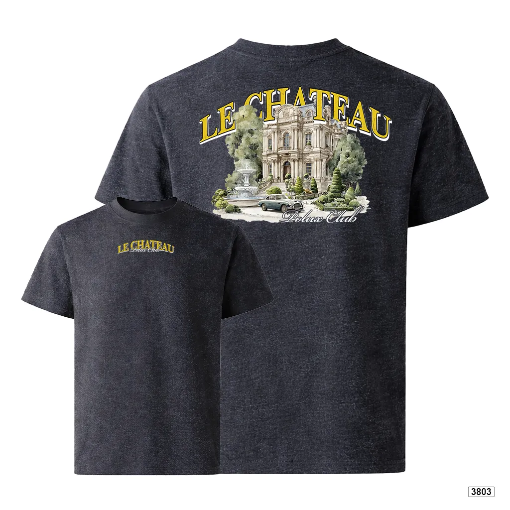 Áo thun nam form rộng Le Chateau kiến trúc phong cách cổ điển Polux 3803_thumbnail_0