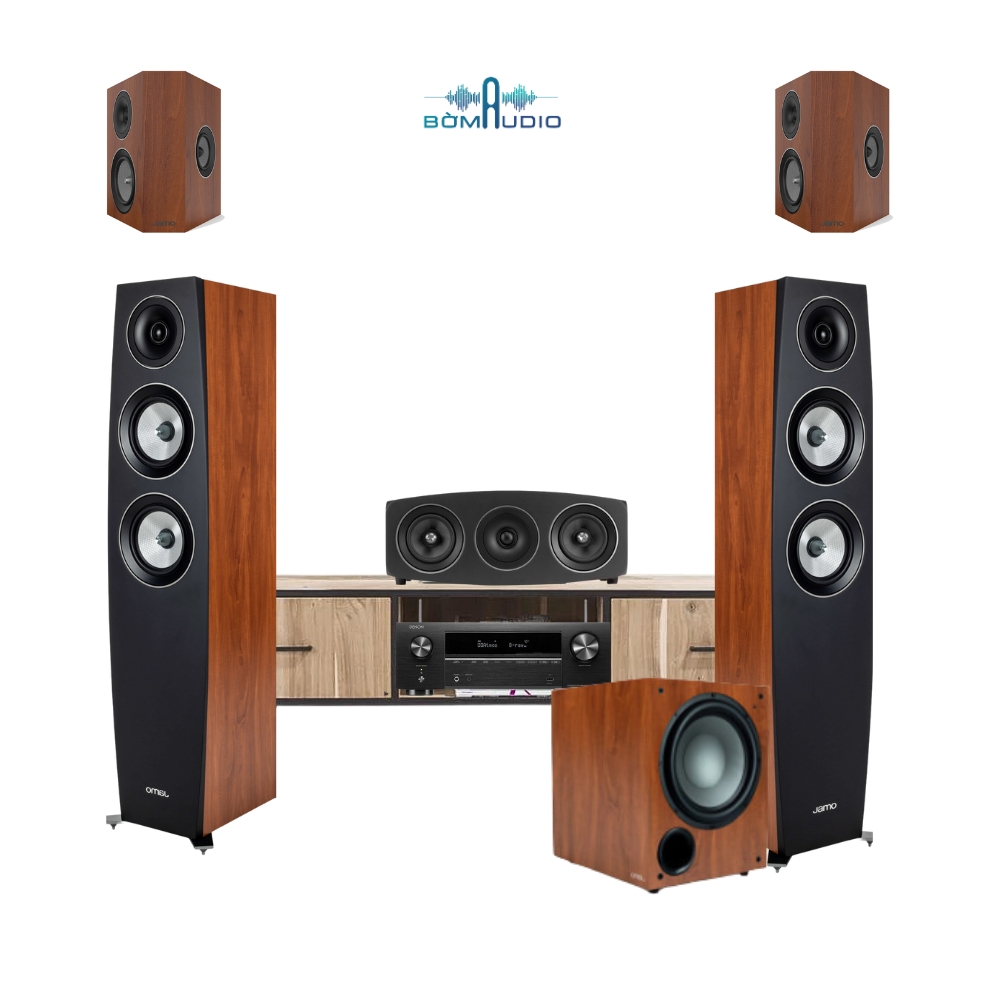 Combo Amply DENON AVR X1700H + Loa Cột JAMO C95 II + Loa Center JAMO C9 CEN II + Loa Surround JAMO C9 SUB II + Loa SUB JAMO C910 - B76_thumbnail_0