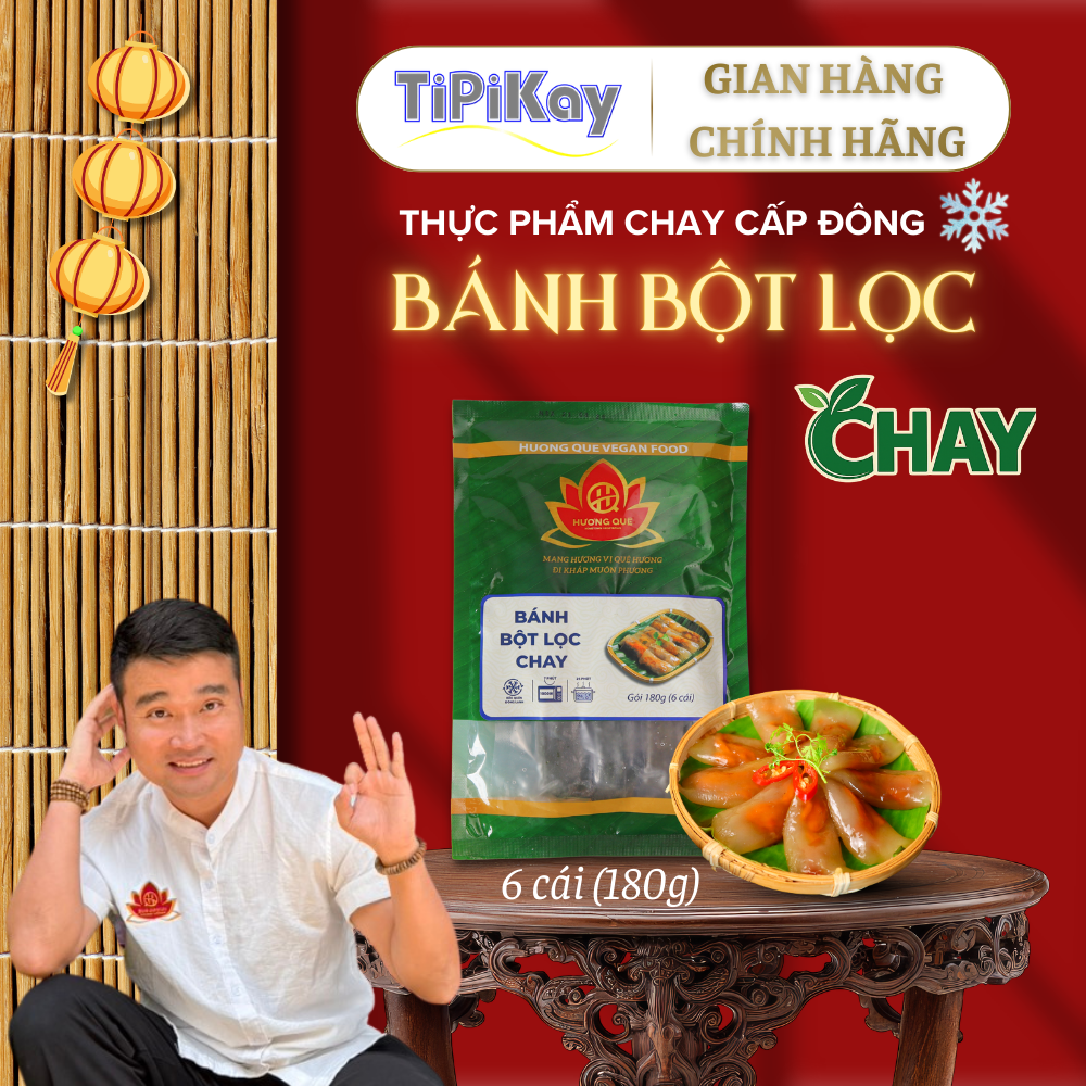 [Đông Lạnh] Bánh Bột Lọc Chay (30g x 6 cái) DL180GBBLC6C