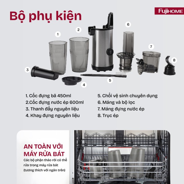 Máy ép chậm mini Fujihome SJ08_thumbnail_8