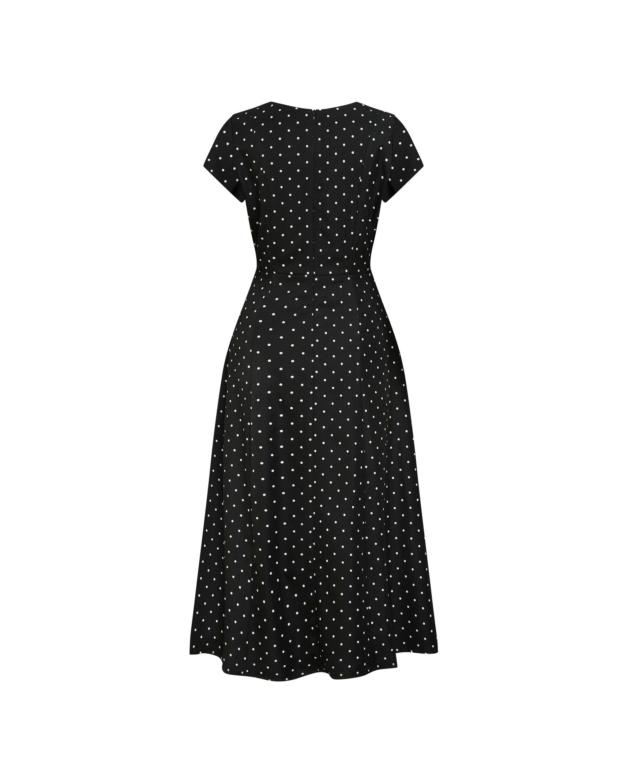 BIGSIZE NỮ - Đầm chấm bi dáng dài dành cho nàng béo 55-90kg V-DA218