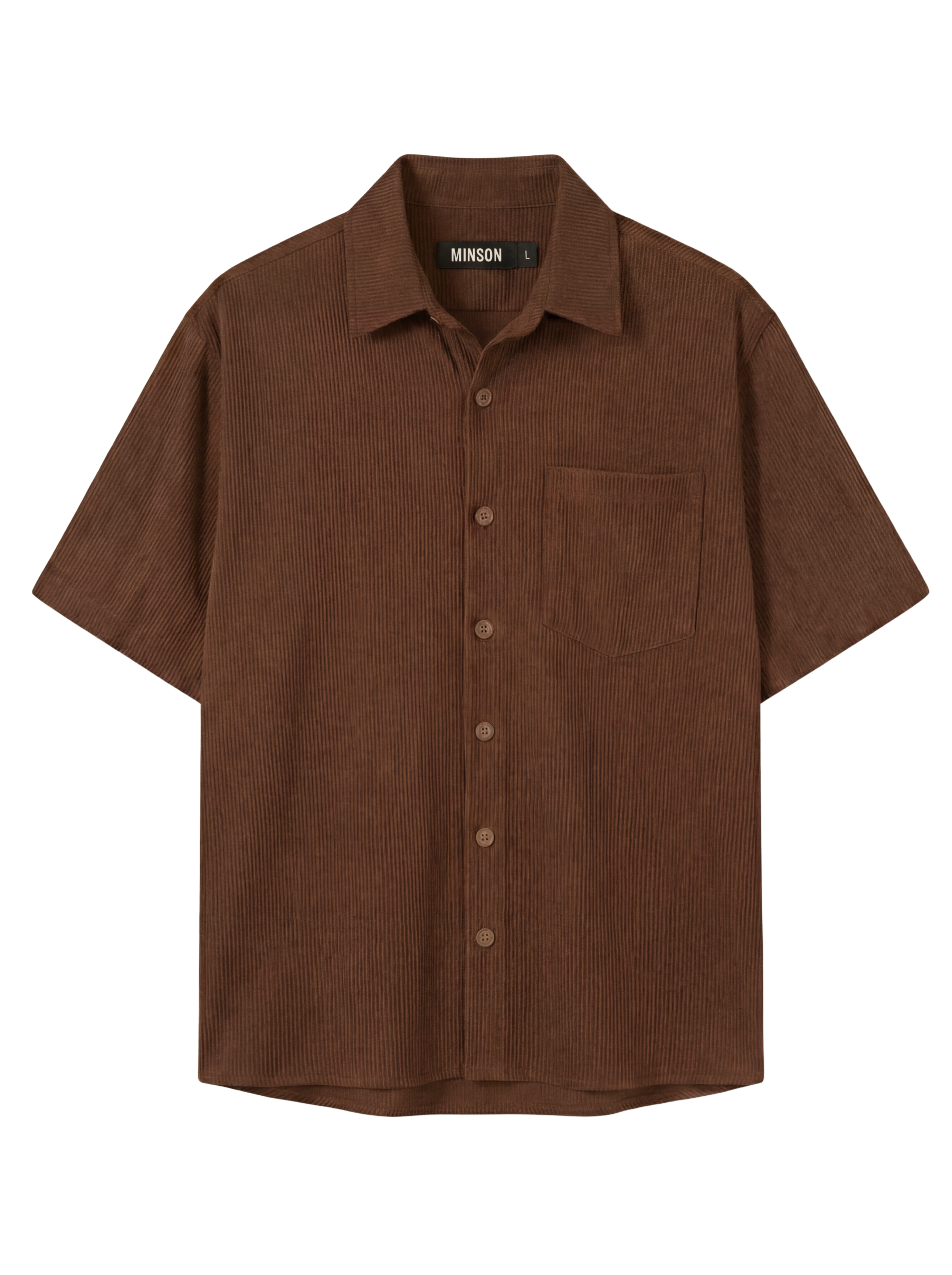 CORDUROY SHIRT - BROWN