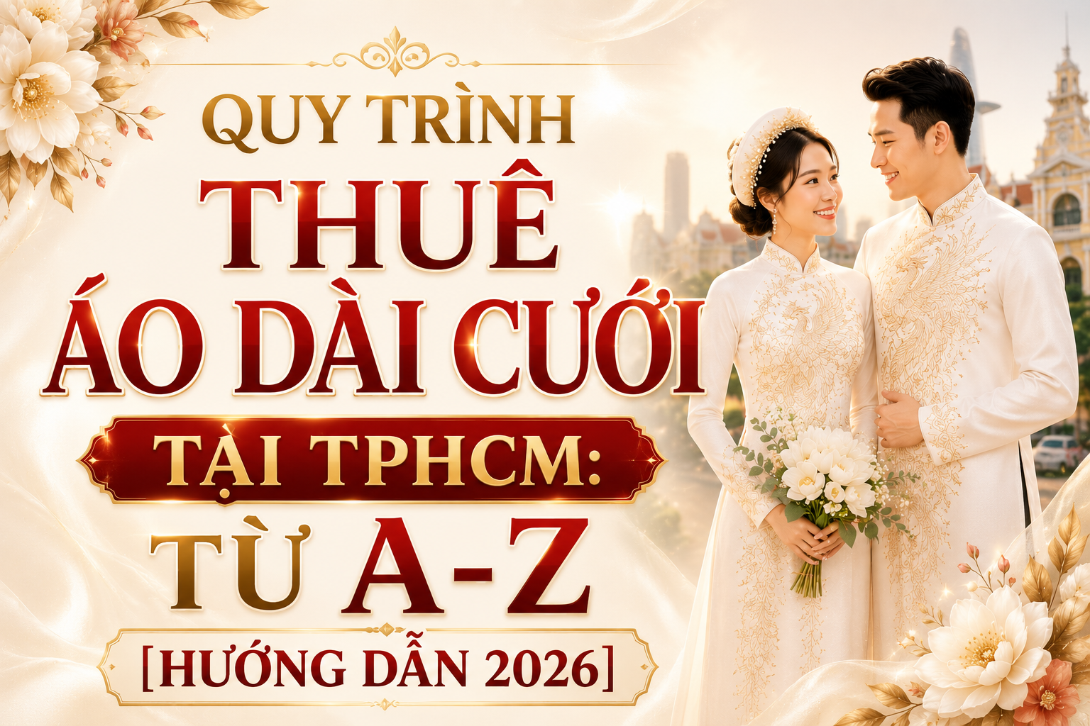 Quy Trình Thuê Áo Dài Cưới Tại TPHCM: Từ A-Z [Hướng Dẫn 2026]
