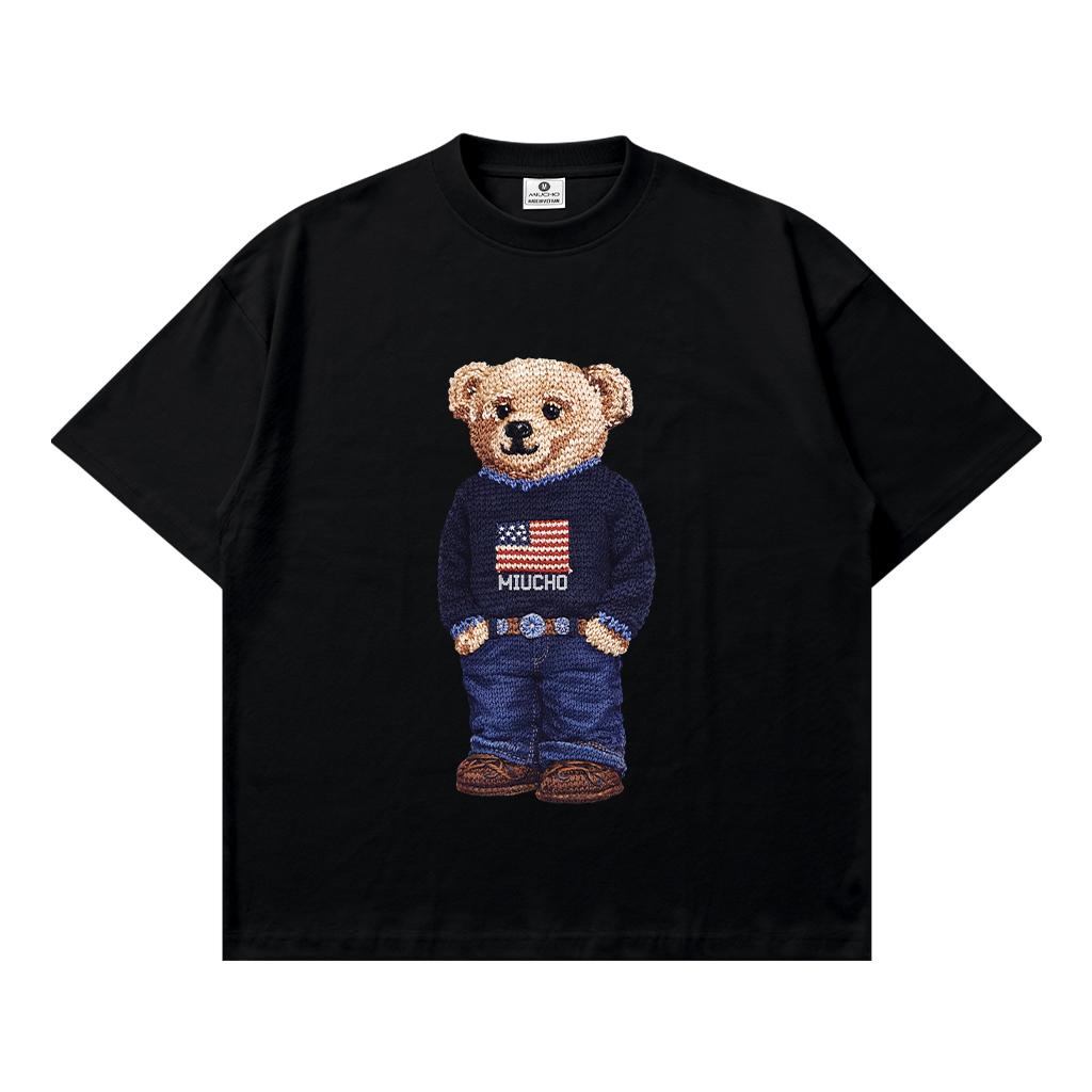 Áo thun boxy nam nữ Teddy đứng form Miucho 3460_thumbnail_8