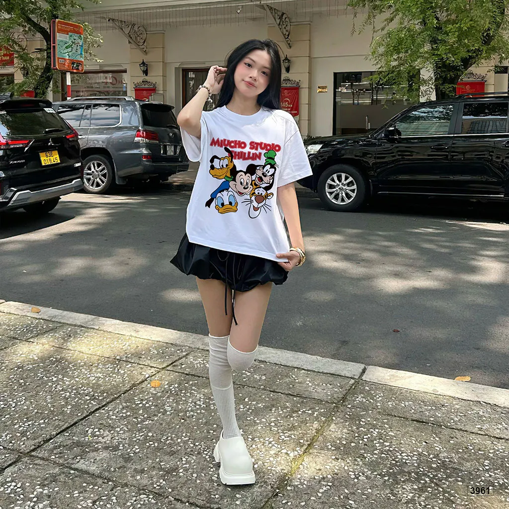Áo thun nữ form boxy hoạt hình Diisney đáng yêu Miucho 3961_thumbnail_4