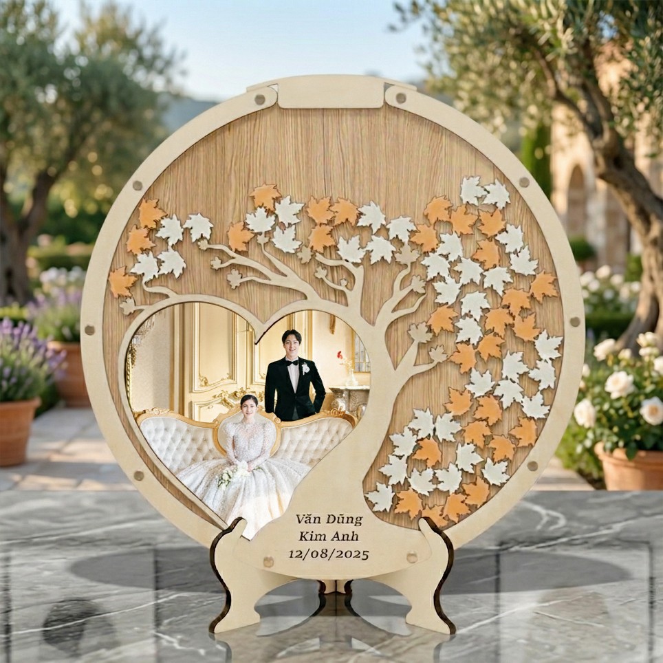 Tranh Thả Gỗ Đám Cưới, Sự Kiện, Công Ty, Sinh Nhật (Đủ phụ kiện) - Size tính theo chiều ngang_thumbnail_16