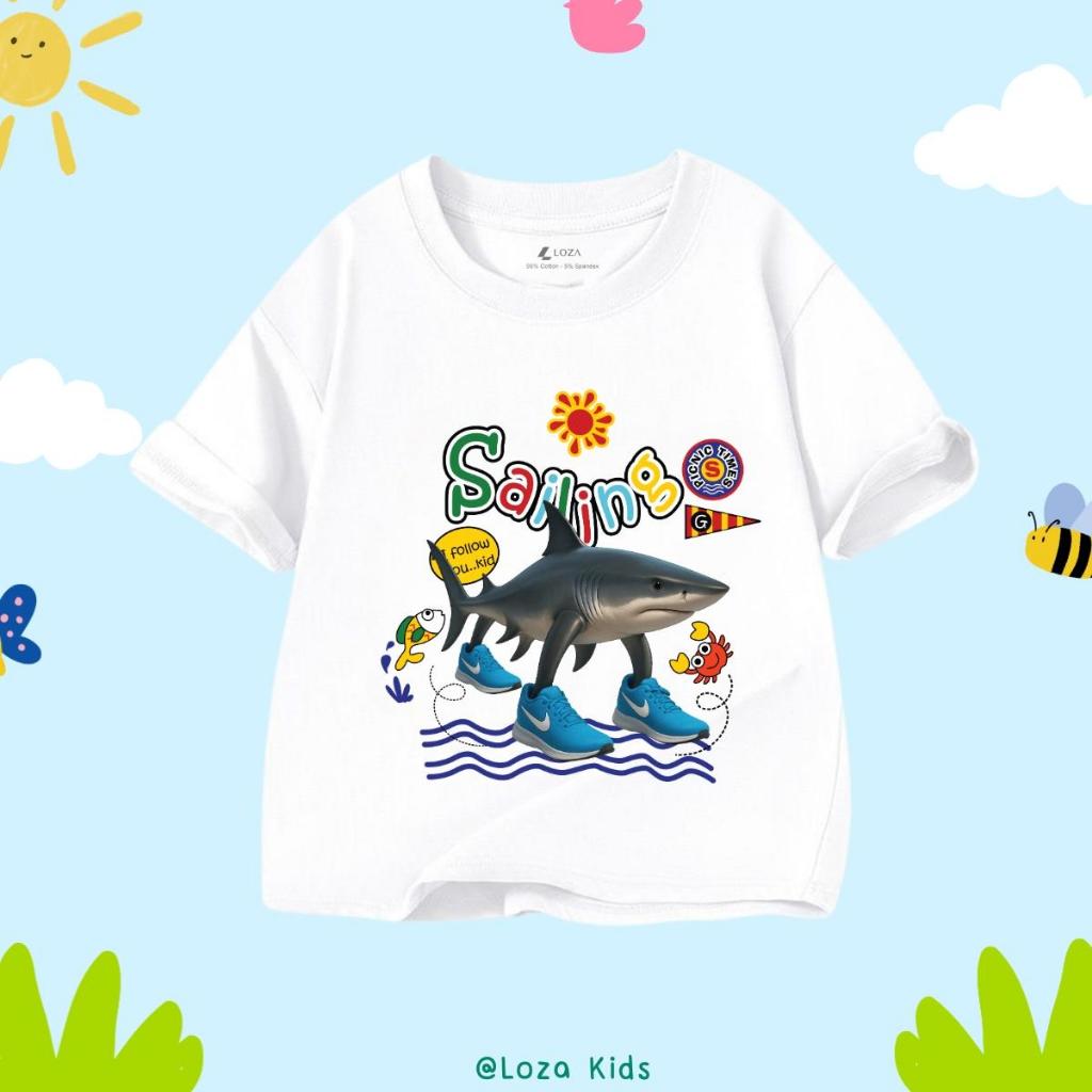 [XẢ KHO SIZE 120] Áo phông cho bé trai bé gái nhiều mẫu chất liệu thun cotton mềm mát size từ 18-22kg - Loza Kids XA0005_thumbnail_26