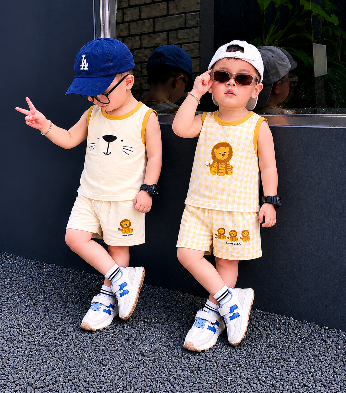 A28 SET 2 BỘ BA LỖ SƯ TỬ CARO VÀ MÈO - A100.358