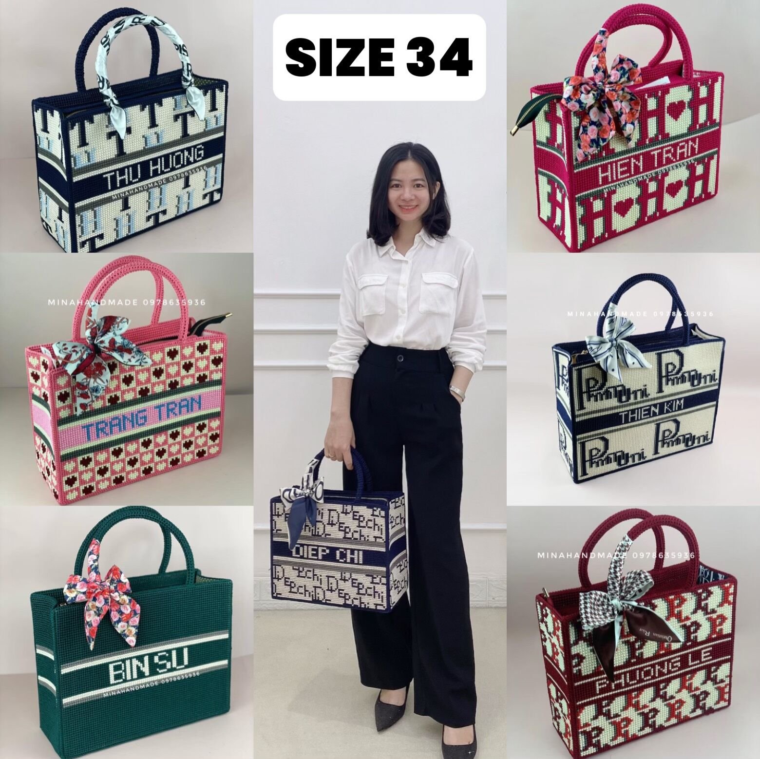Túi Tote Handmade họa tiết Trơn_thumbnail_45