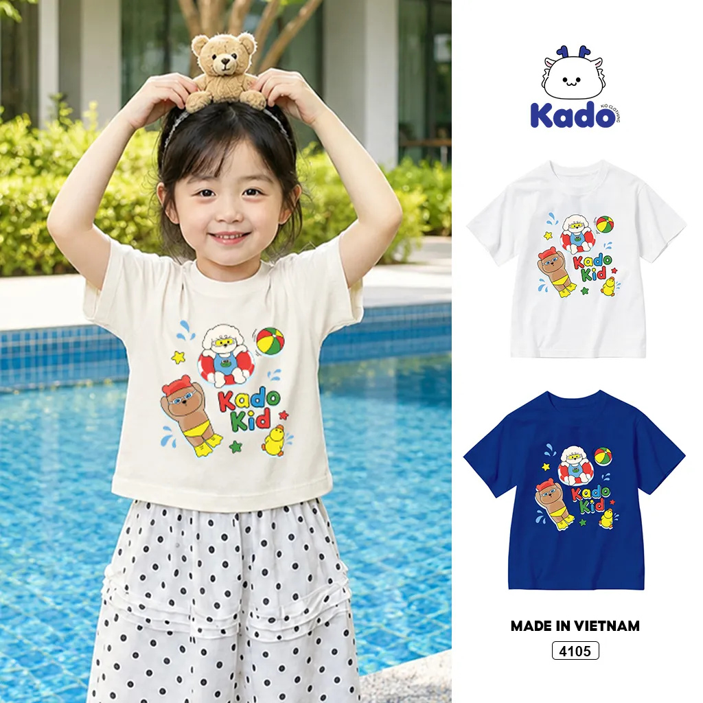 Áo thun trẻ em hoạt hình đáng yêu Kado 4105