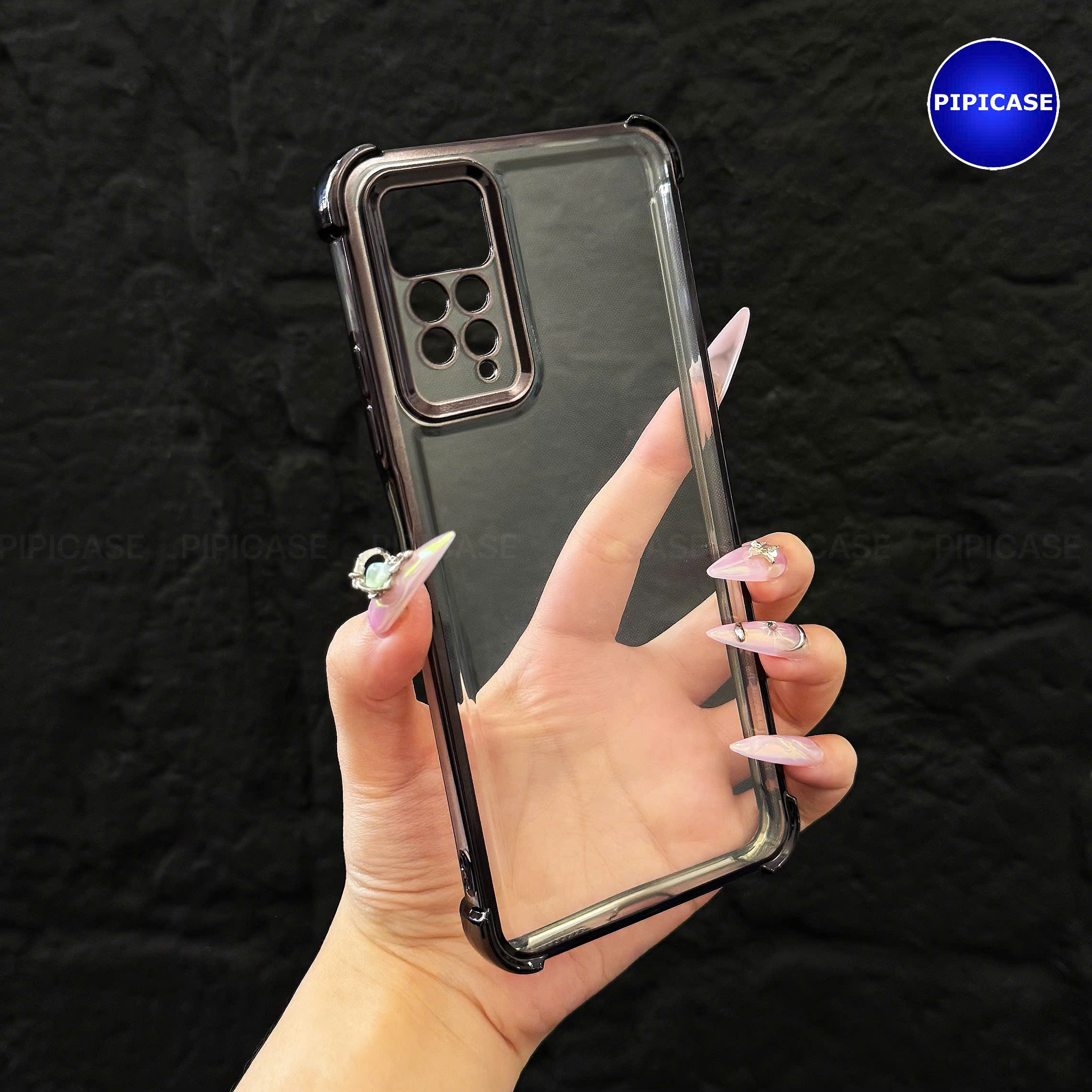 Ốp Lưng Xiaomi Redmi Note 11 Pro (4G) - Gu - Đen